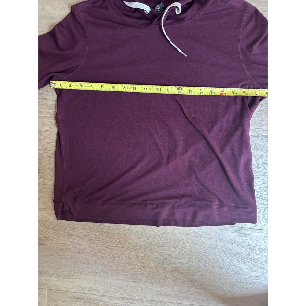 Vuori Halo Essential Hoodie Womens Medium Burgundy DreamKnit Pullover VW226 - Picture 7 of 8